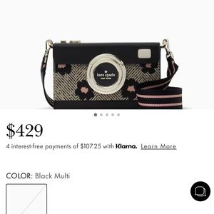 Kate Spade camera purse never used with a camera coin purse.